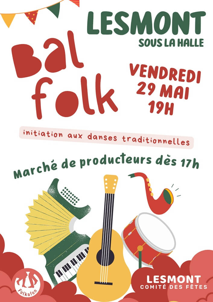 Marché de producteurs et bal folk, Lesmont - photo 3