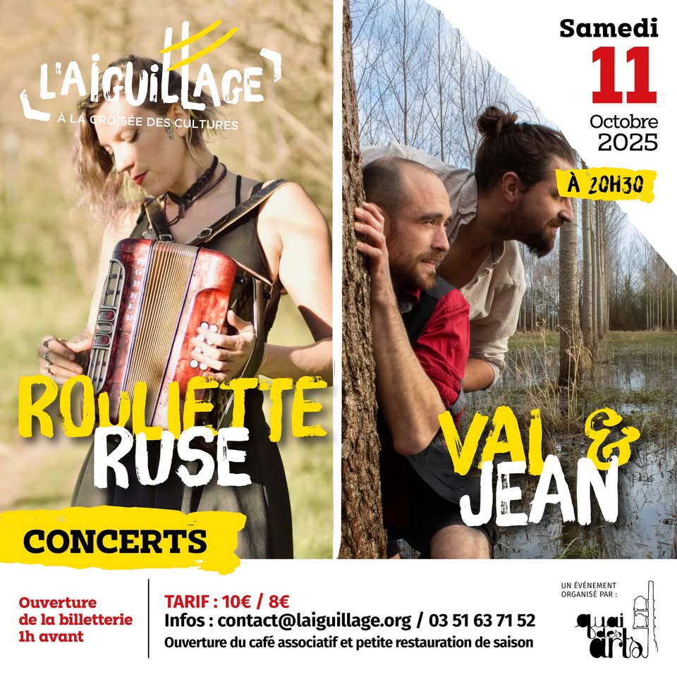 Concerts Rouliette Ruse et Val &amp; Jean - Chanson française