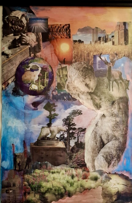 Exposition d'atelier collage