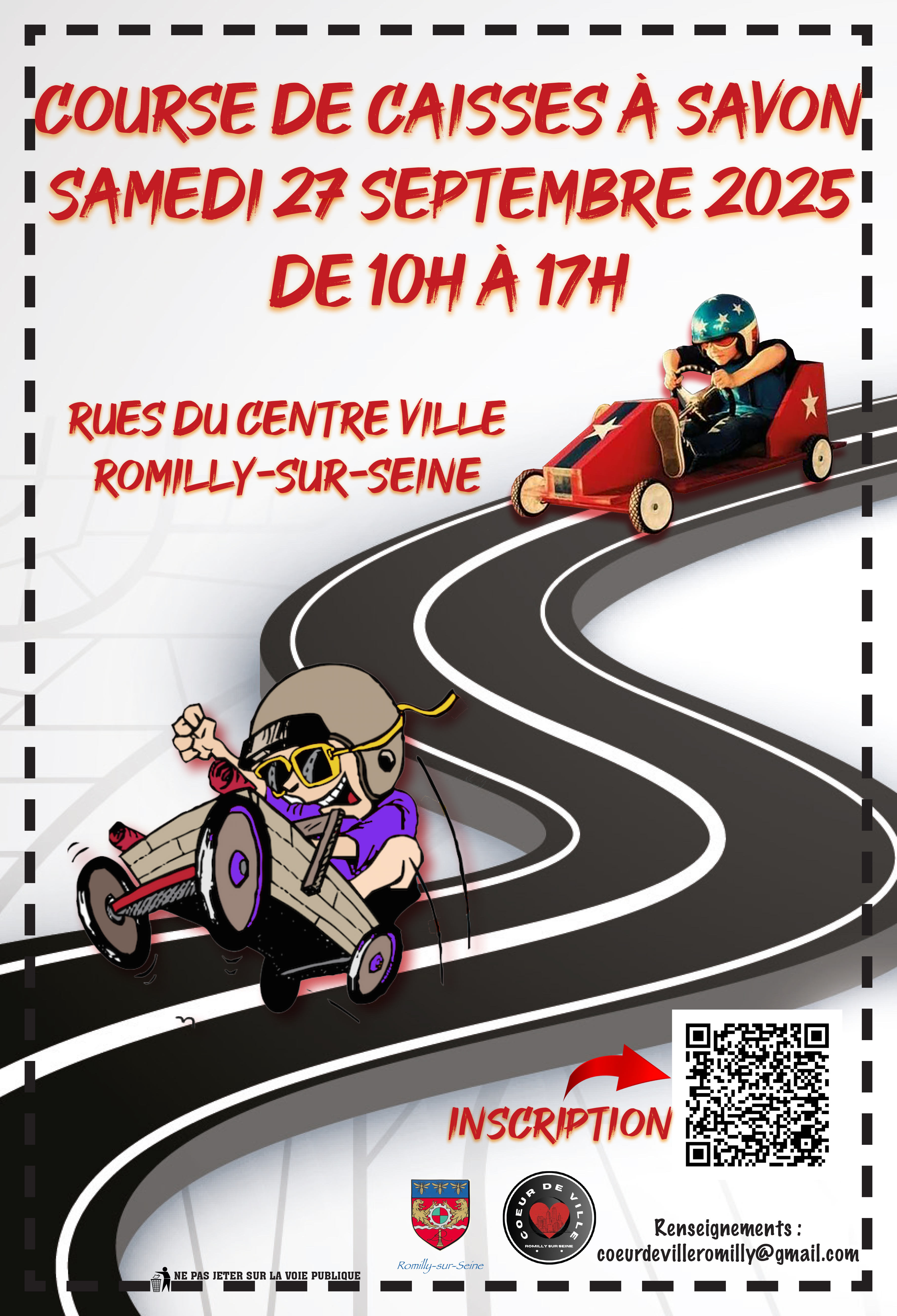 Course de caisses à savon à Romilly-sur-Seine