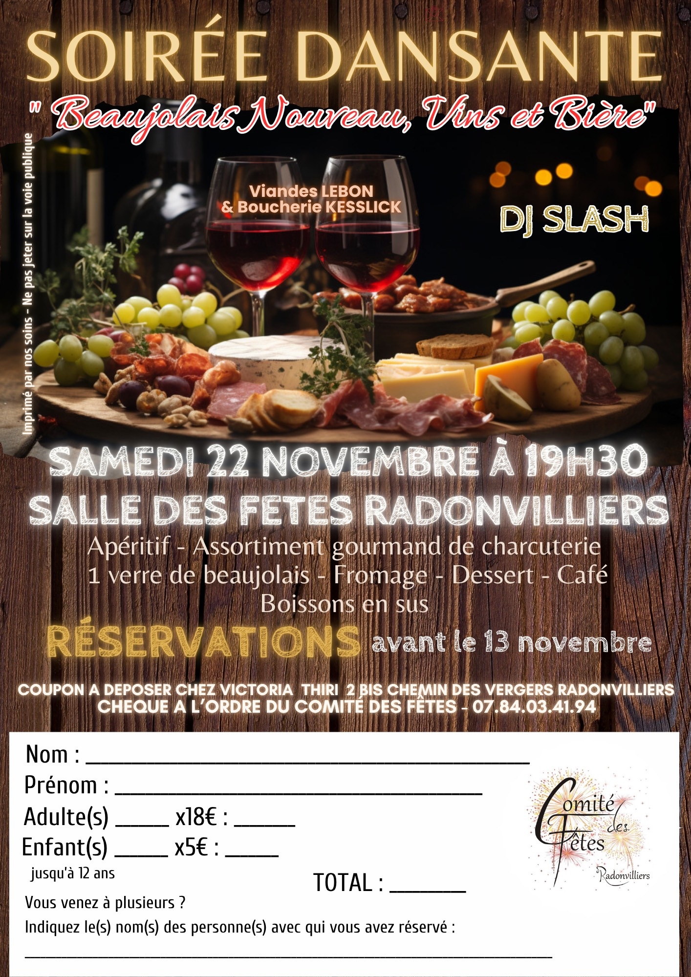 Soirée dansante "Beaujolais nouveau, Vins et Bières", Radonvilliers - photo 3