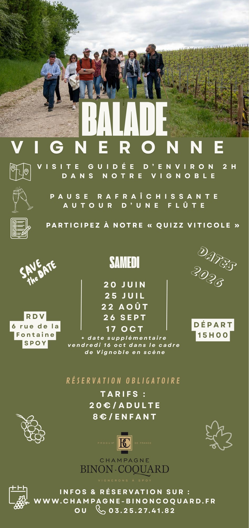 Balade Vigneronne avec le Champagne Binon-Coquard