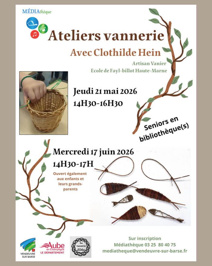 Atelier vannerie — visuel événement
