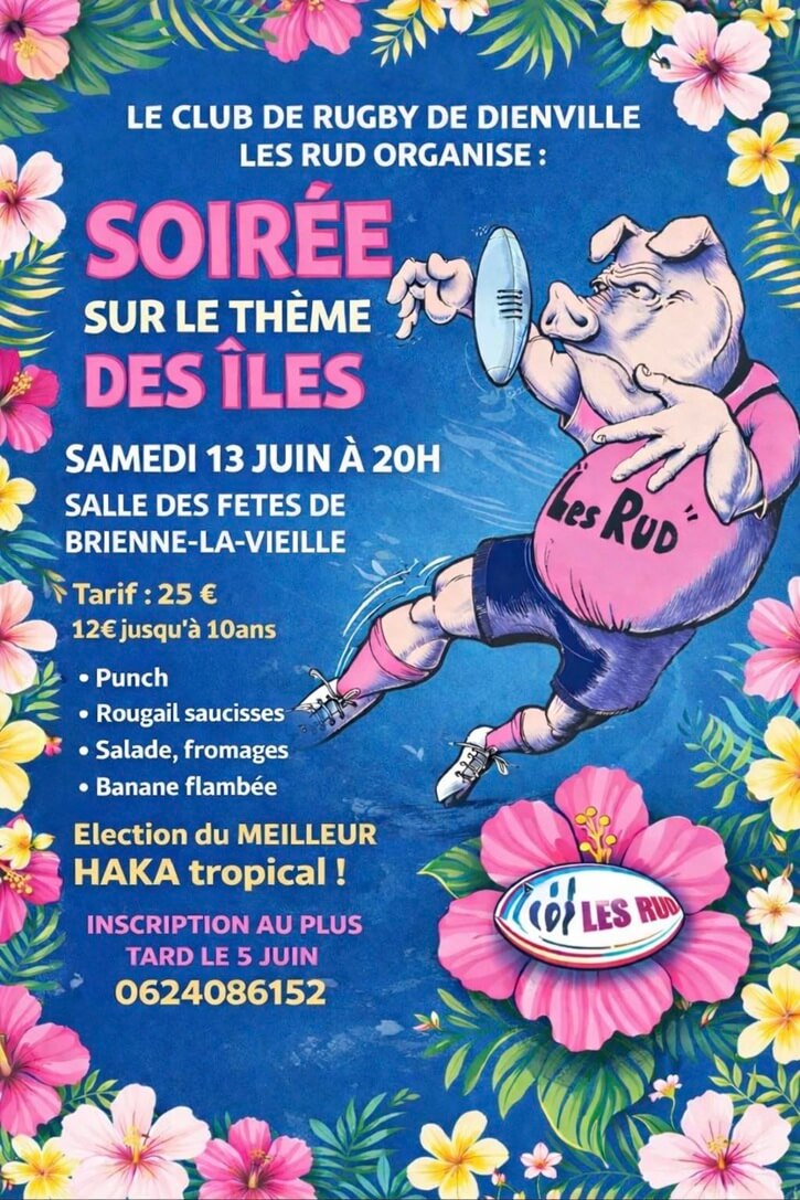 Soirée sur le thème des îles — visuel événement