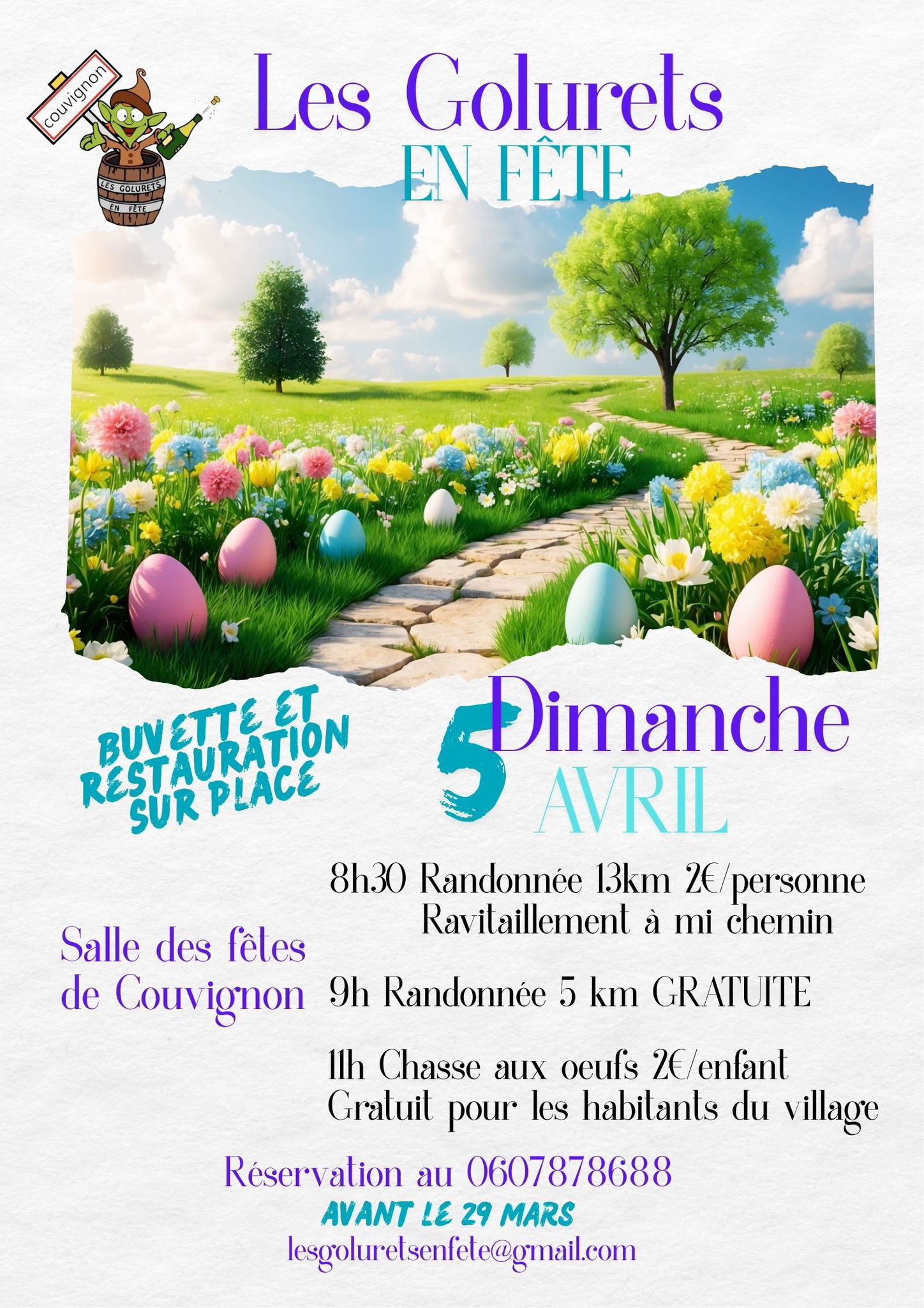 Randonnée pédestre et chasse aux oeufs