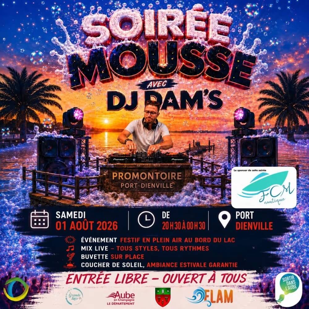 Soirée mousse avec DJ Dams