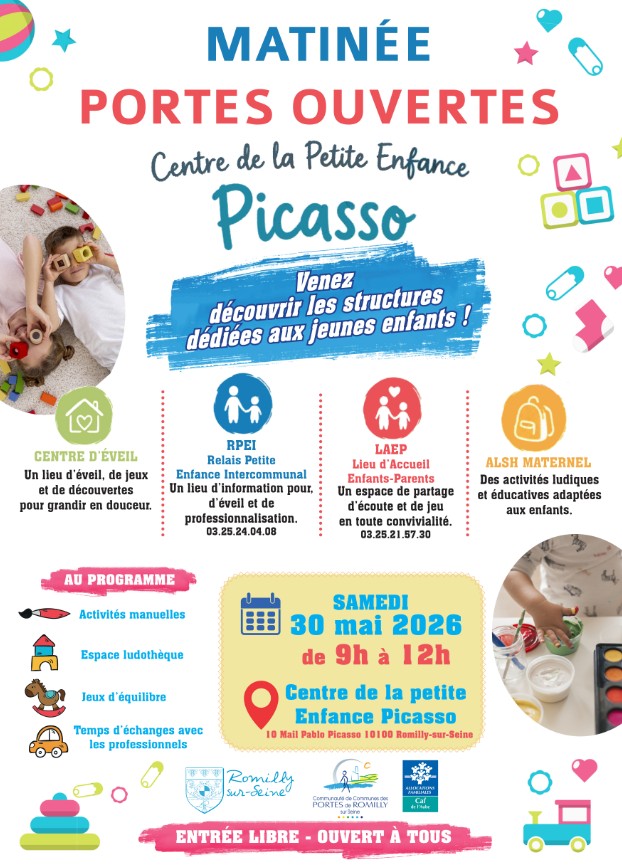 Portes ouvertes de la petite enfance au Centre Pablo Picasso de Romilly-sur-Seine