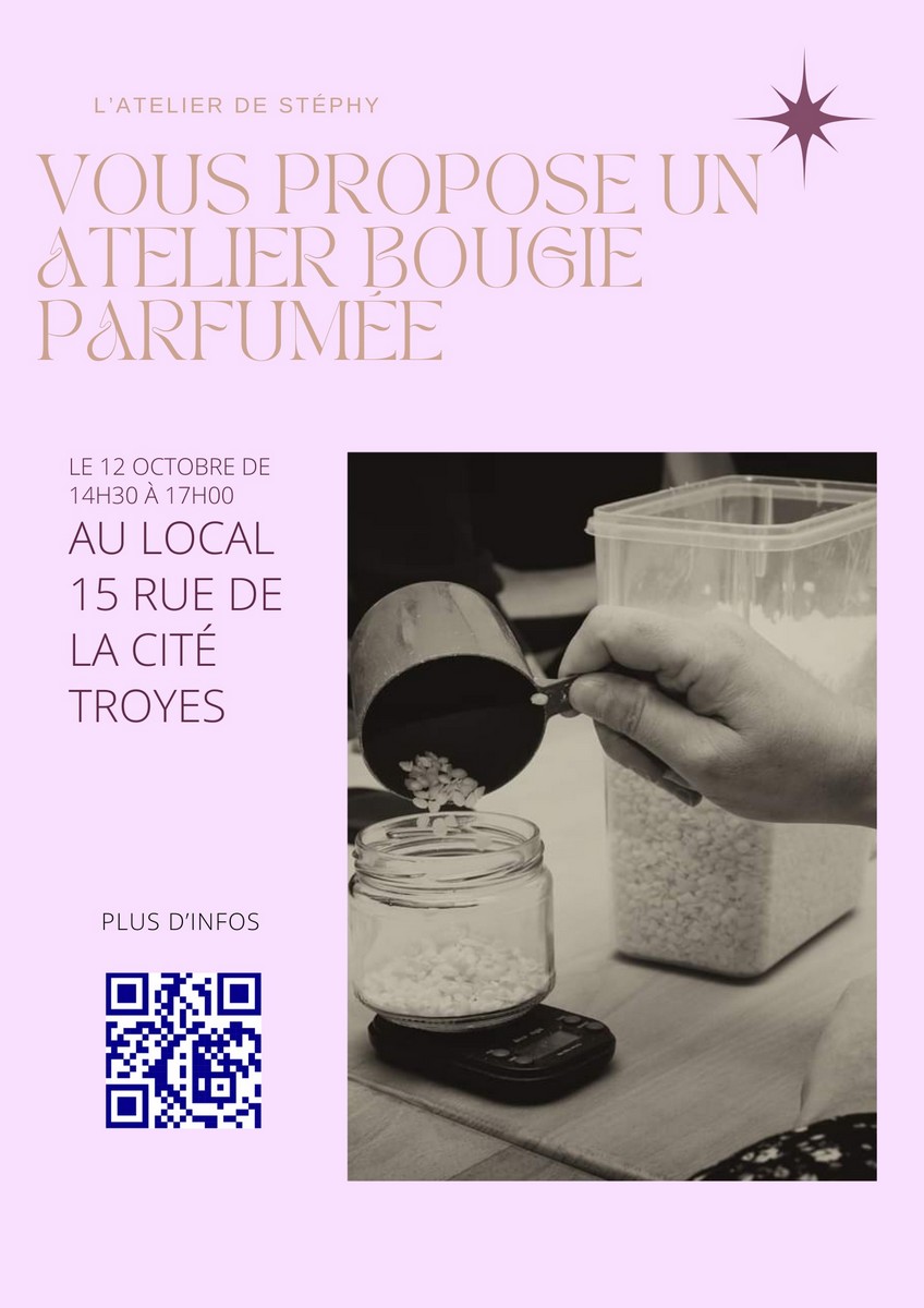 Troyes : Atelier bougies parfumées